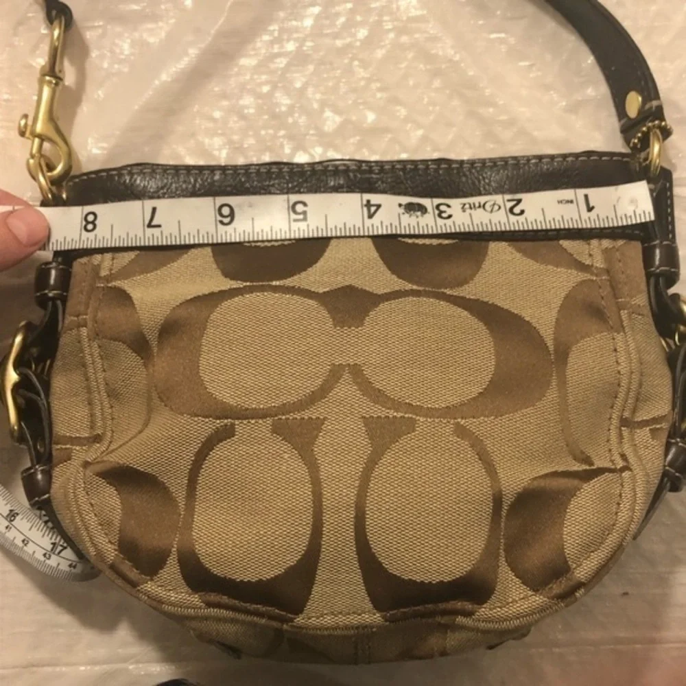 Coach vintage y2k 48156 signature brown mini Zoe hobo bag